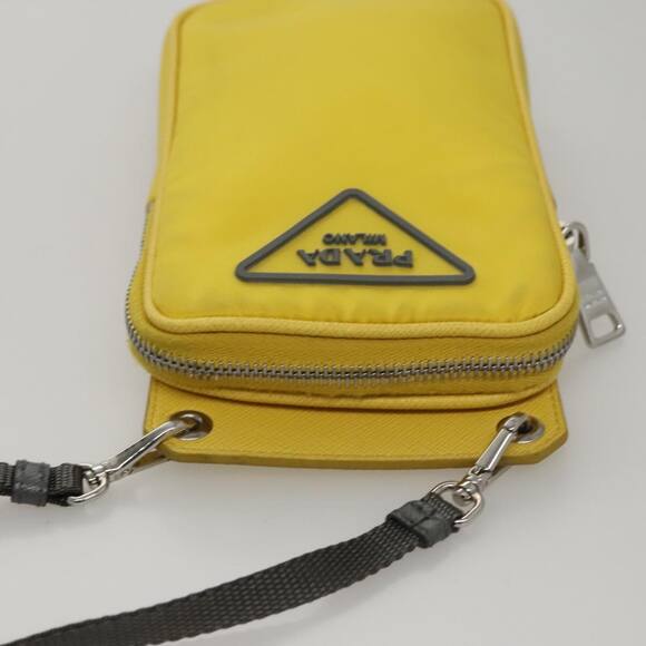 PRADA Shoulder Bag Nylon Yellow - Picture 6 of 16